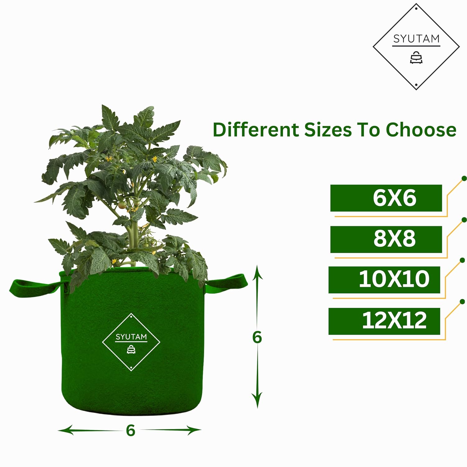 Premium Geo Fabric Grow Bags – Breathable, Reusable & Stylish Planters
