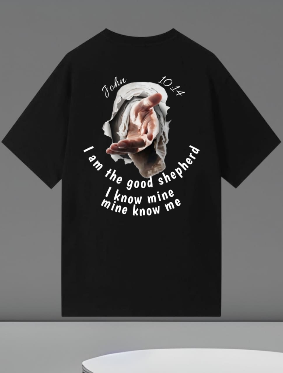 The Good Shepherd Oversized T-Shirt | John 10:14 | Premium Heavy GSM Cotton