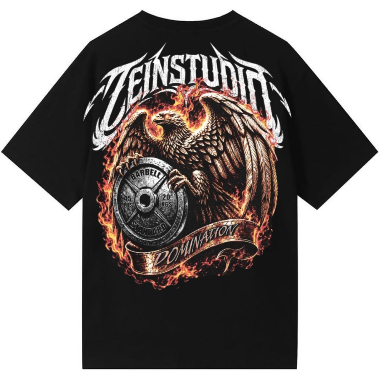 Blue Frost Zeinstorm Domination Oversized T-Shirt – Premium Heavy GSM Cotton