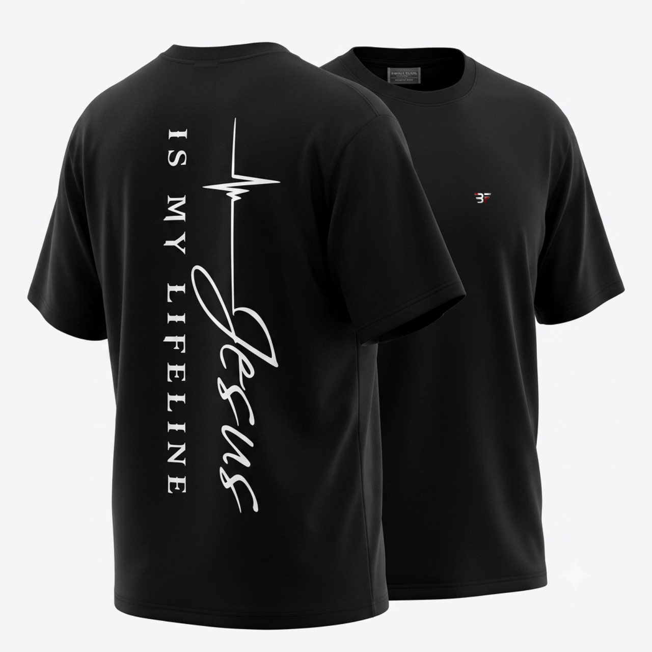 "Jesus Is My Lifeline" Oversized Drop Shoulder T-Shirt | Heavy GSM Premium Cotton