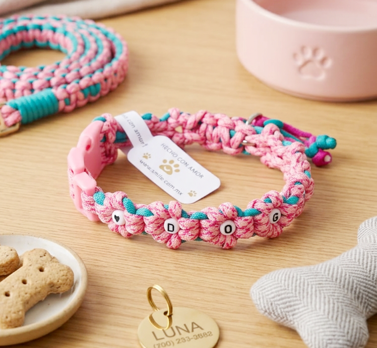 Collar tejido con paracord 