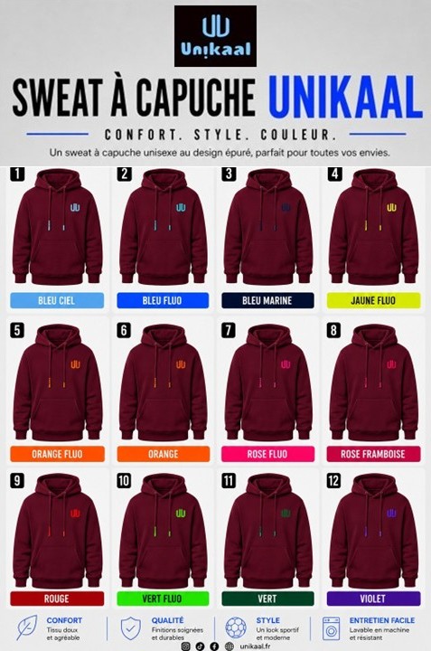 Sweat à capuche "BASIQUE"