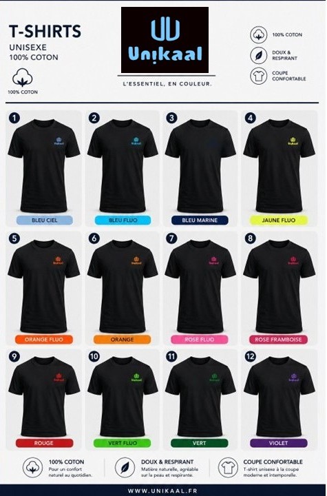 T-shirt gamme  "CLASSIQUE"