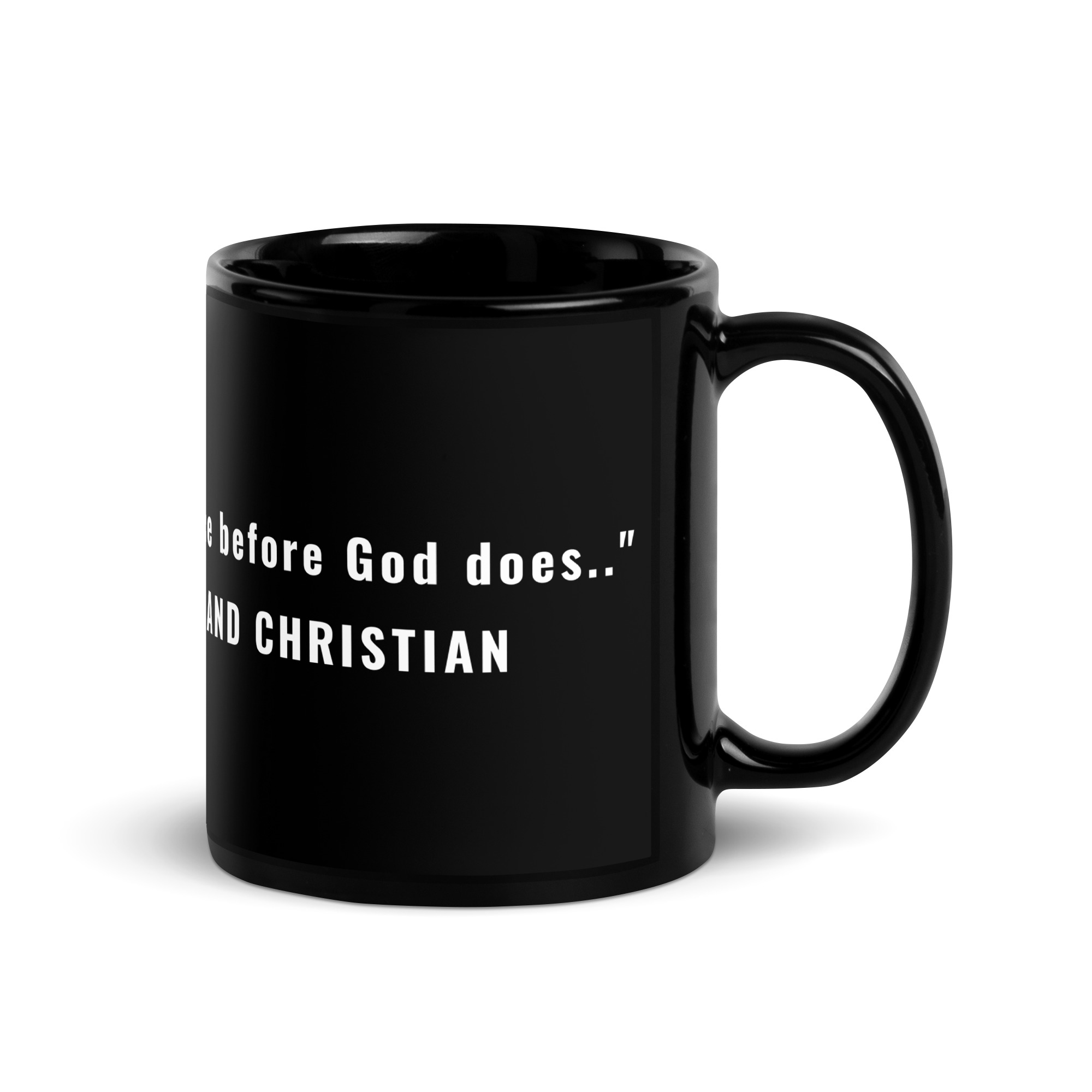 Black Inspirational Quote Mug