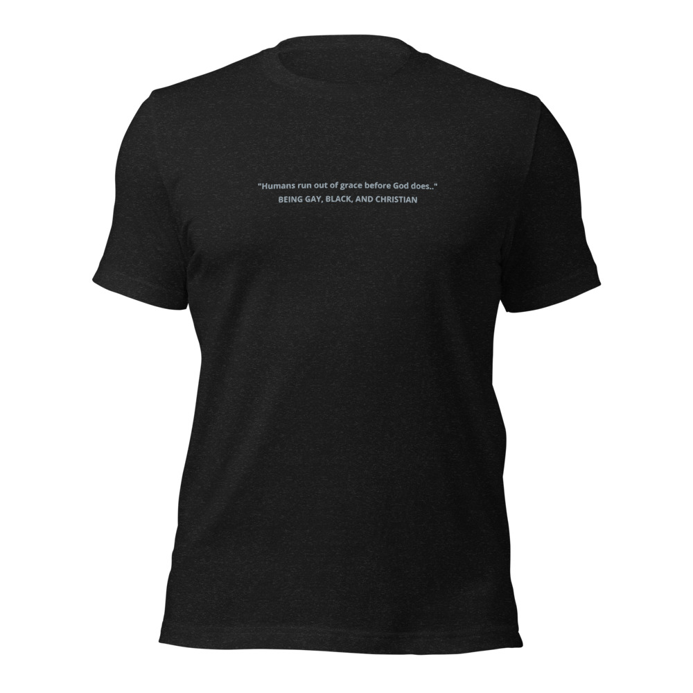 Grace Quote Black T-Shirt