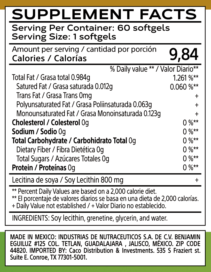 Lecitina de Soya 1000mg