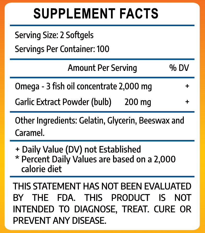 Ajo con Omega 3-6-9