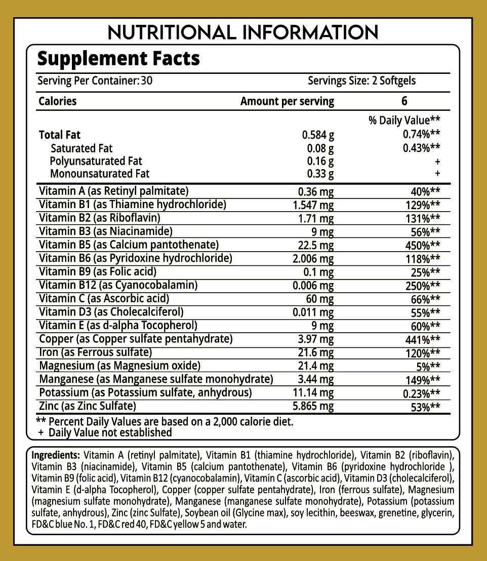 Multivitaminas Bedoyecta Forte