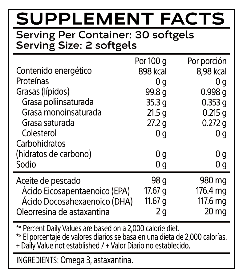 Omega 3 con Astaxantina