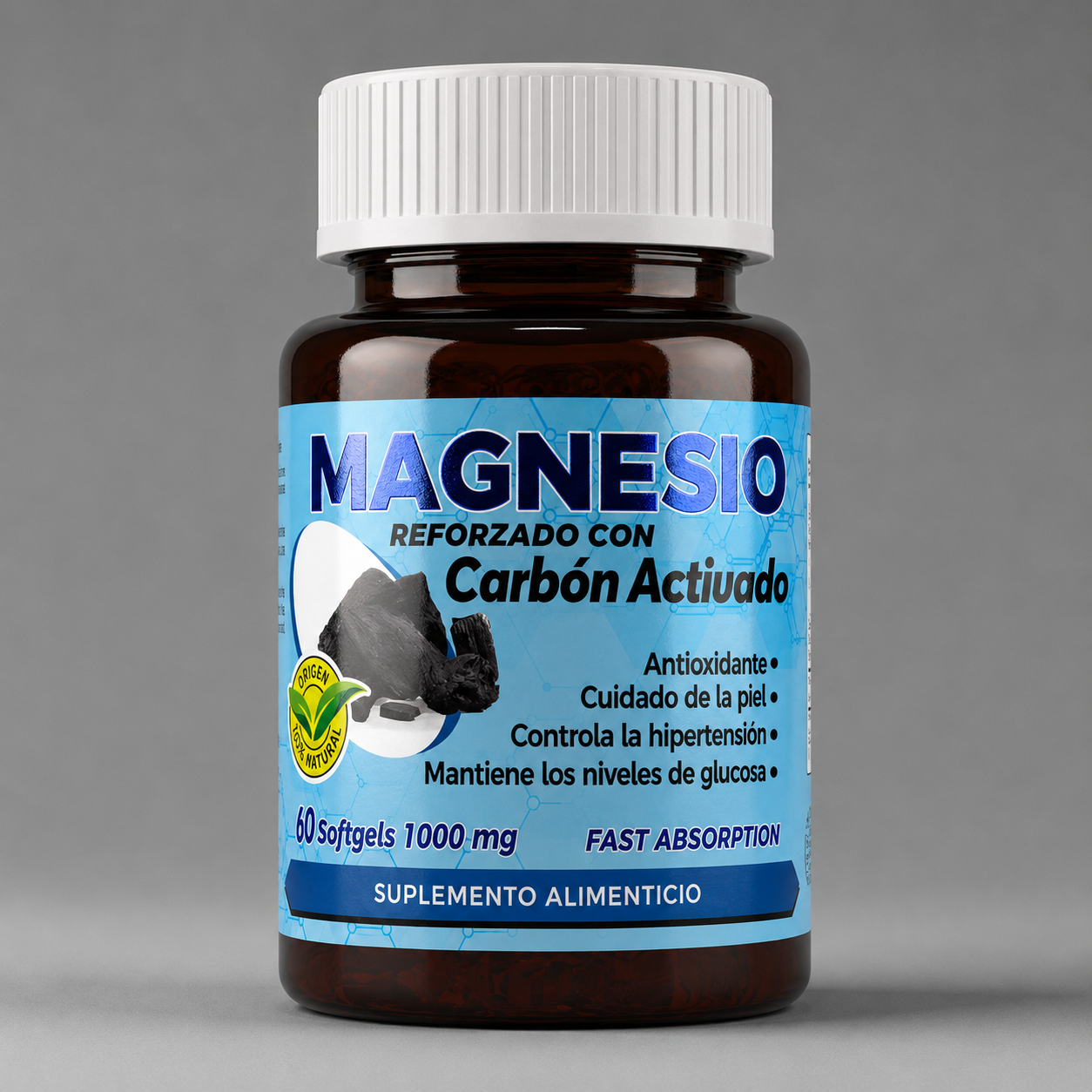 Magnesio con Carbón Activado