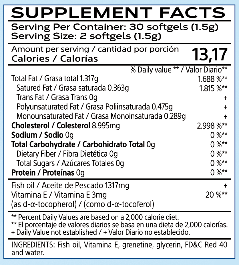 Aceite de Pescado con Vitamina E