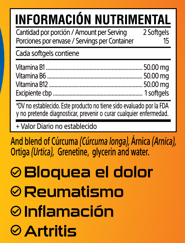 Travadol Vitaminado 30 Softgels