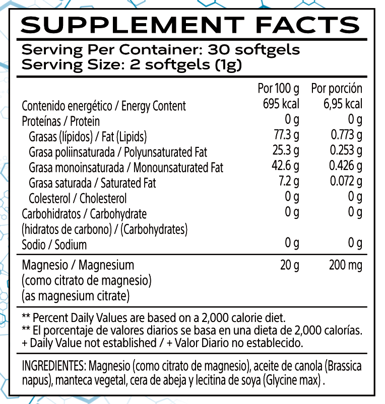 Citrato de Magnesio 500 mg