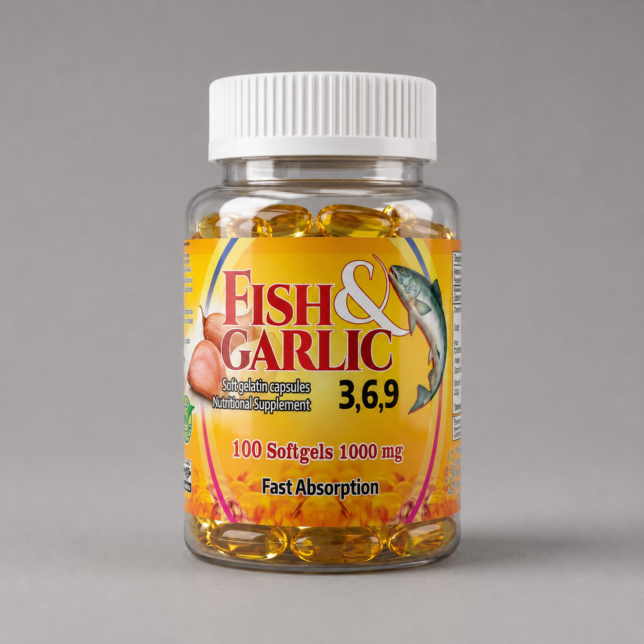 Cápsulas de Pescado y Ajo 3,6,9