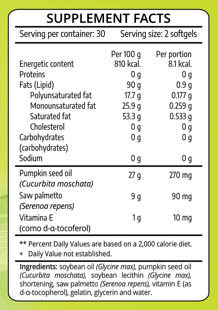 ProstaMax Reforzado con Saw Palmetto