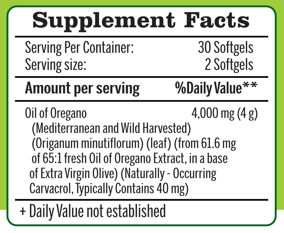 Aceite de oregano
