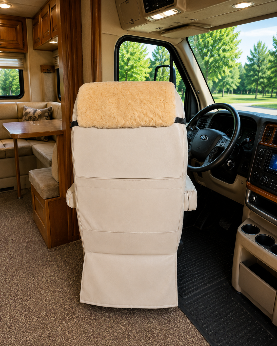 Super C Thor Motor Coach RV Sheepskin Seat Covers