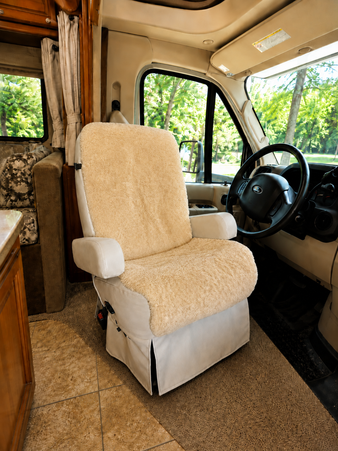 Class C Coachmen RV Sheepskin Seat Covers