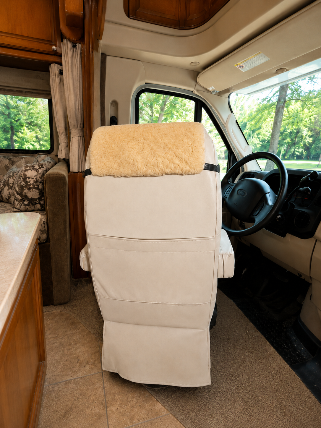 Class C Tiffin RV Sheepskin Seat Covers 