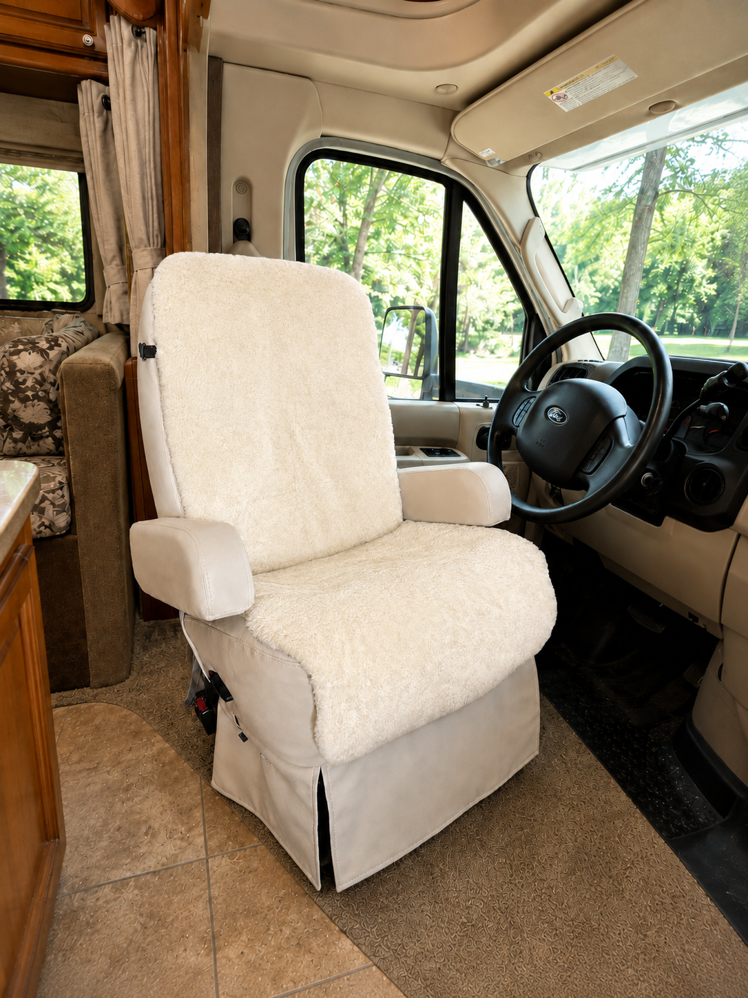 Class C Itasca RV Sheepskin Seat Covers