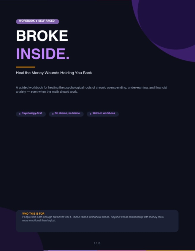 PDF Guide: Broke Inside: Heal the Money Wounds Holding  You Back