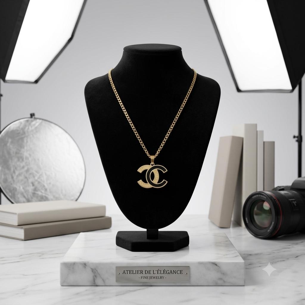 Elegant Gold-Plated Charm Necklace