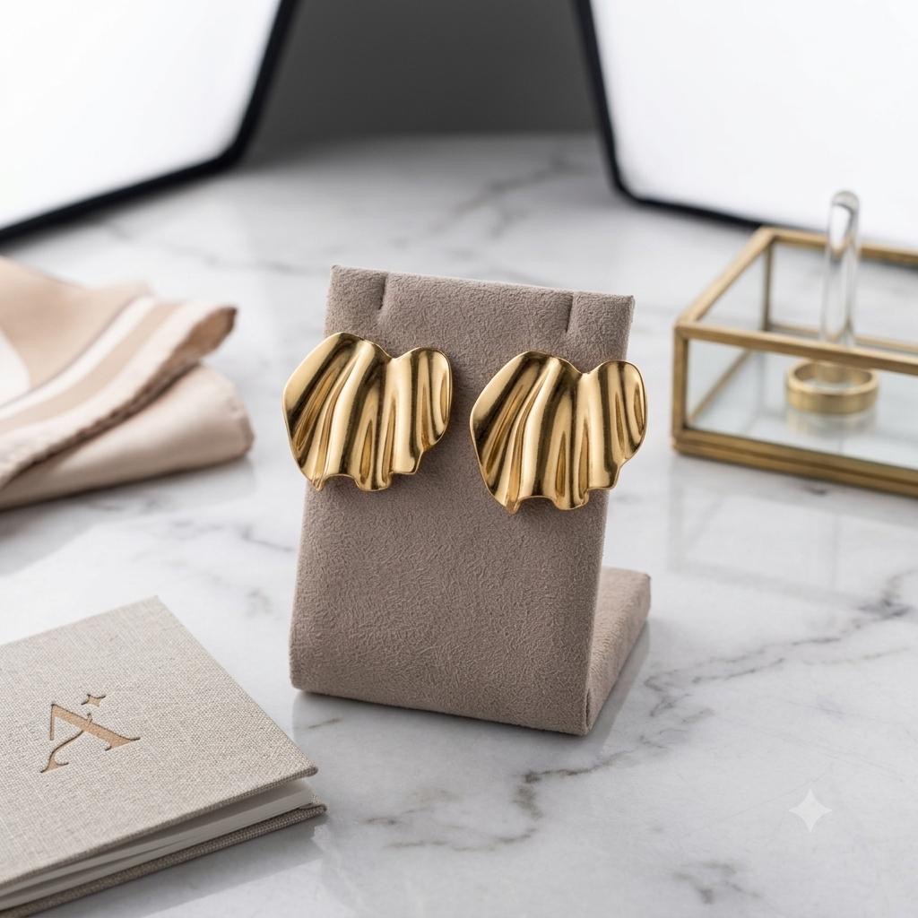 Bold Gold Statement Earrings