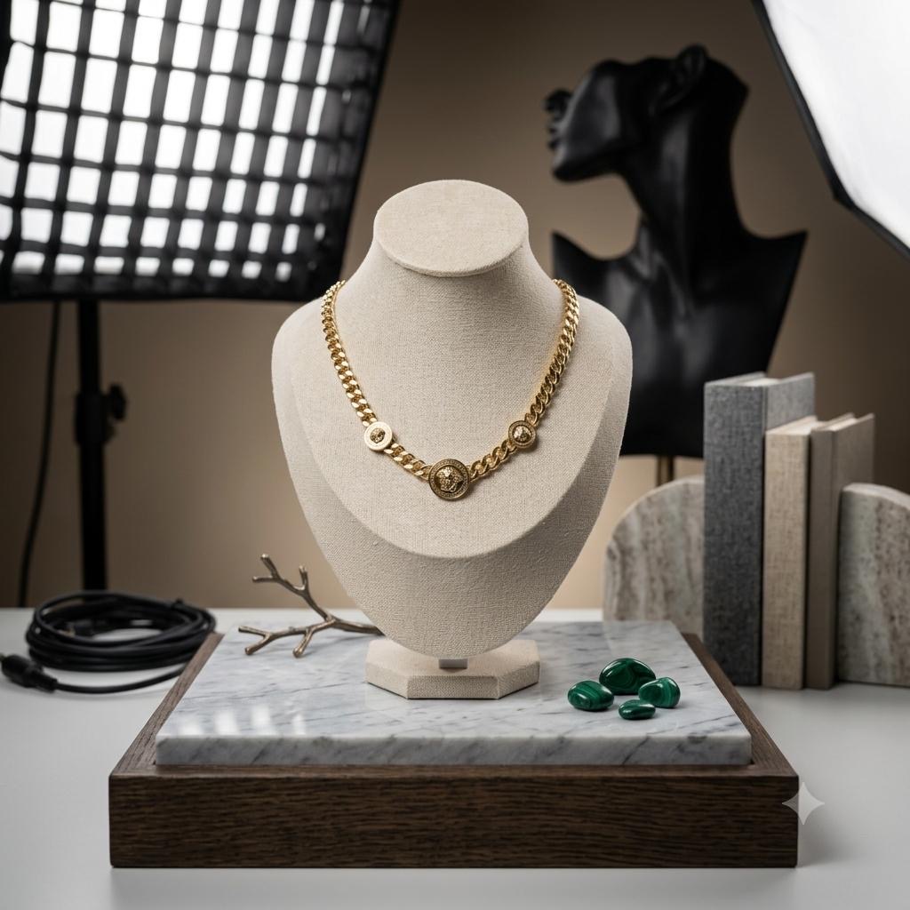 Vintage Coin Statement Necklace