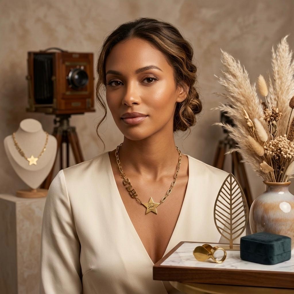 Gold Star Pendant Necklace
