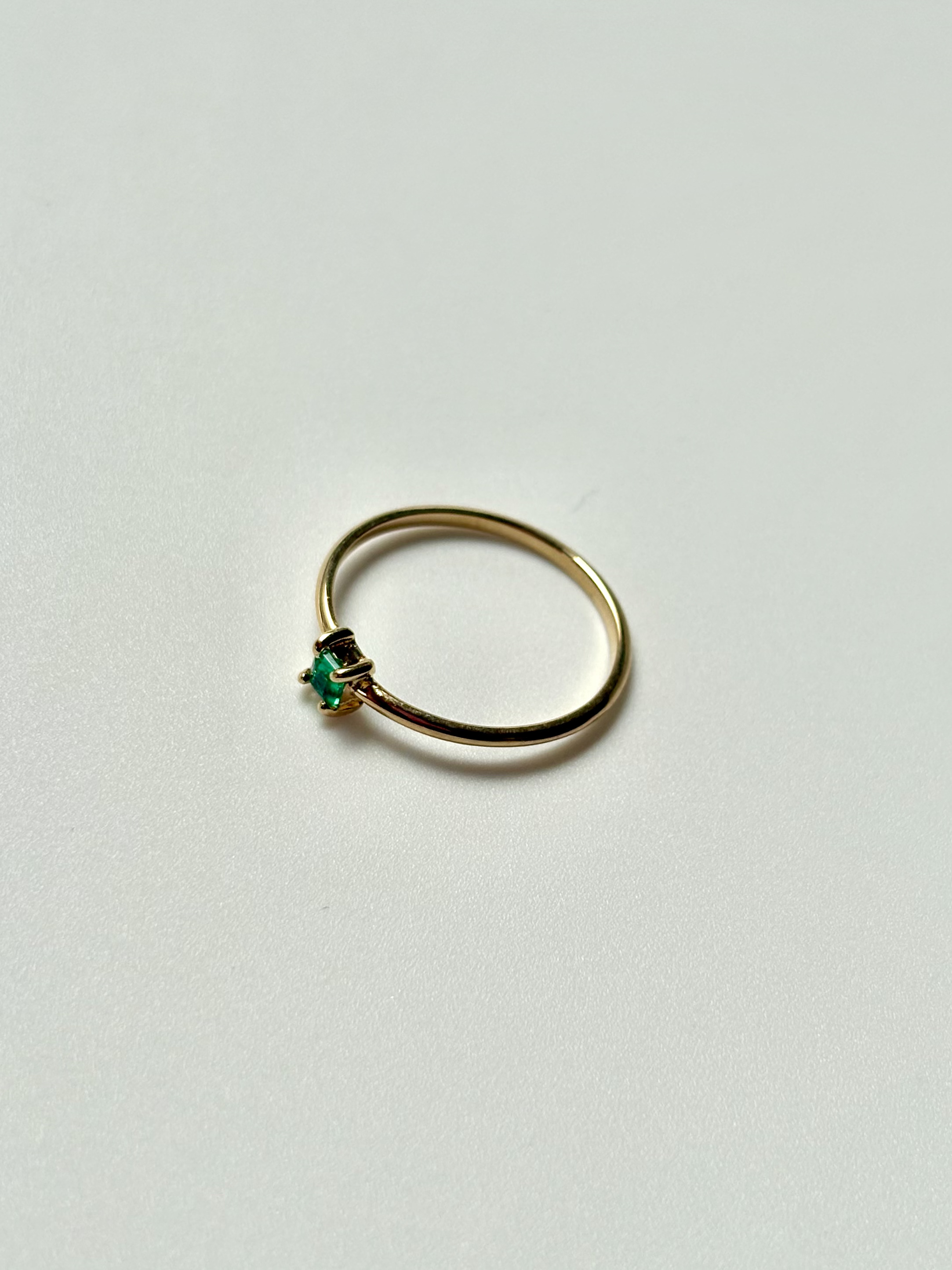Anillo Esmeralda Cuadrado