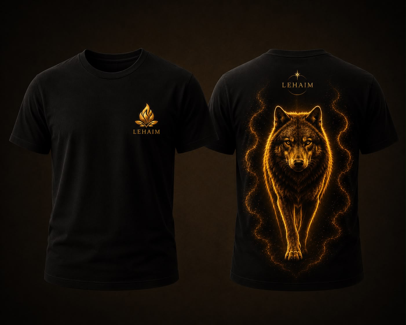 Camiseta Lobo Dorado