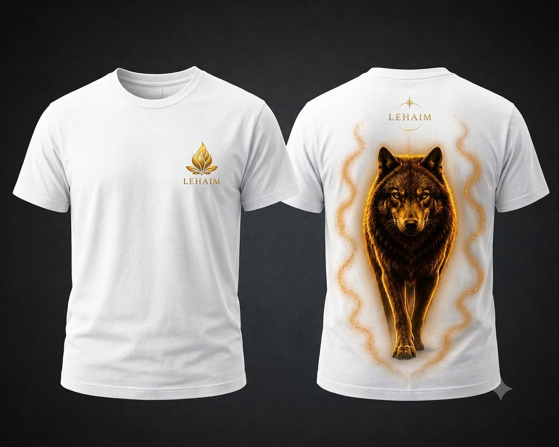 Camiseta Lobo Dorado Lehaim