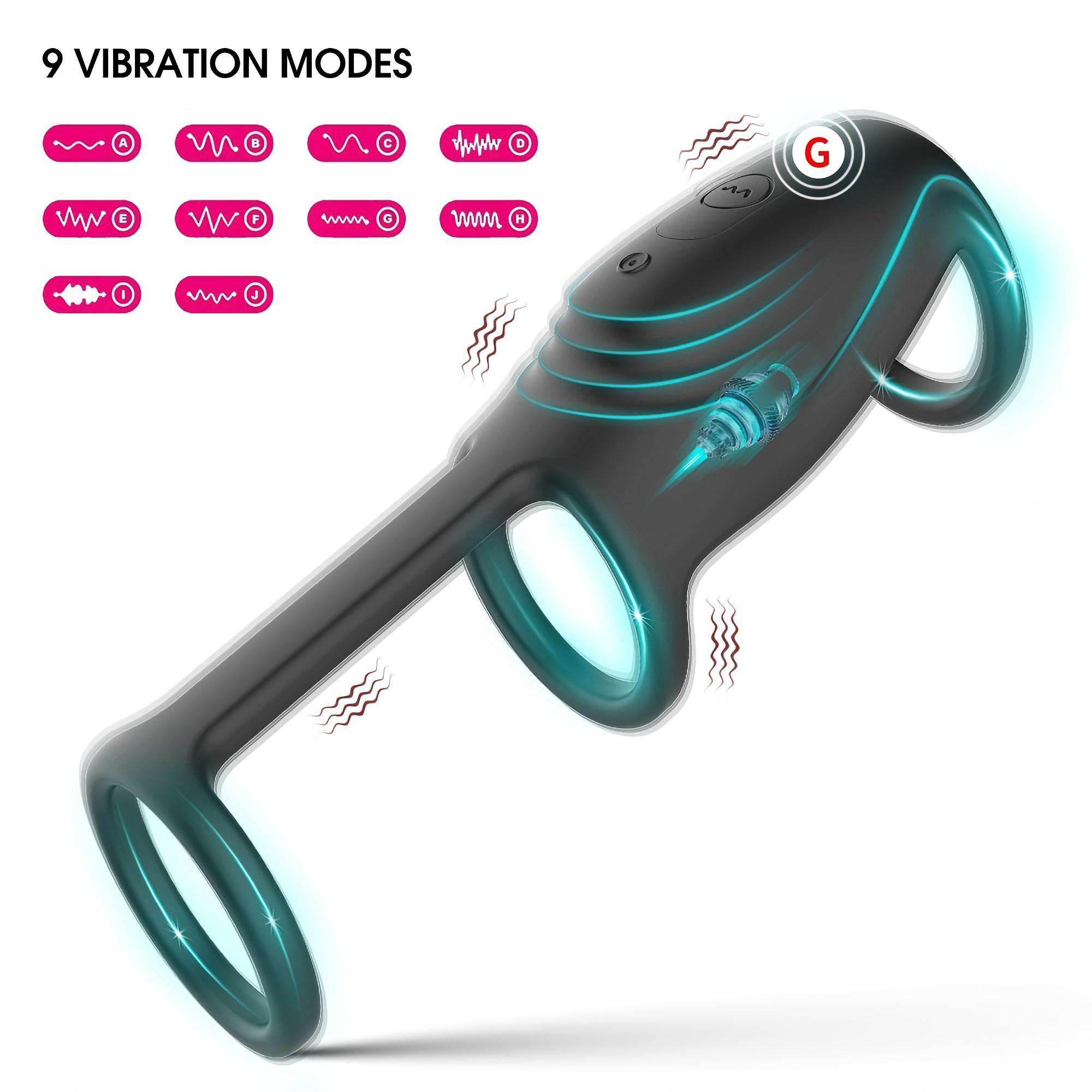 9-Mode Vibrating Cock Ring