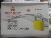 Gold Sarı Asma  Kilit No:63 3 Anahtarlı  8699863490060