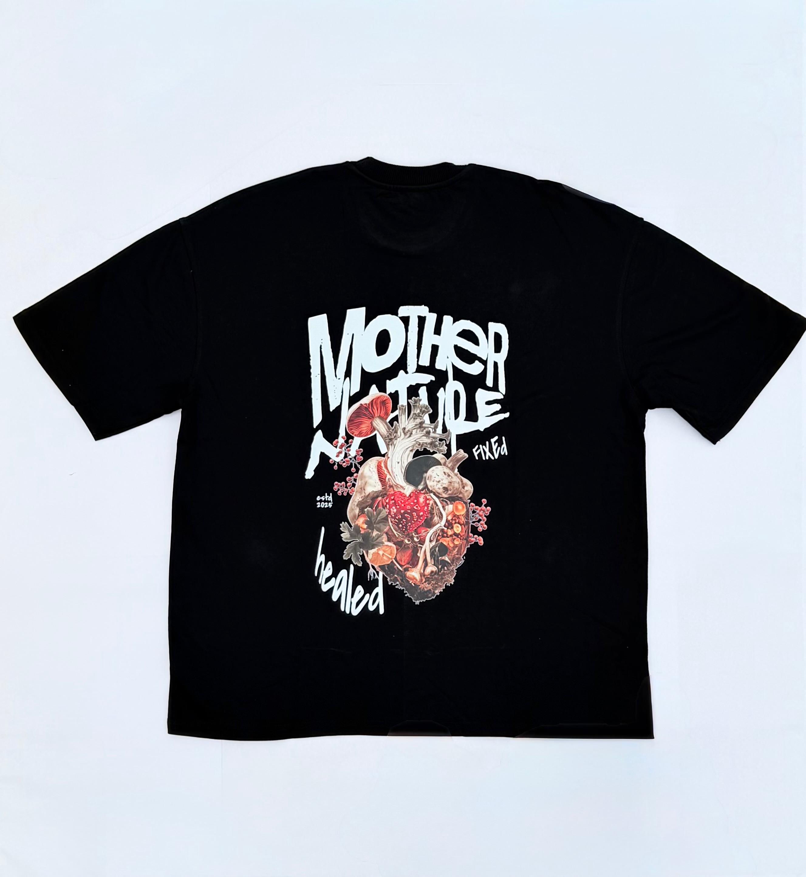 Mother Nature Graphic 240GSM Oversized T-Shirt