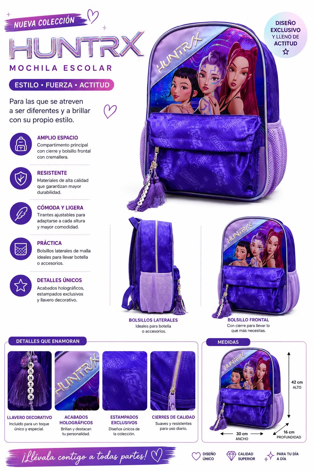 Mochila Escolar Guerreras Kpop