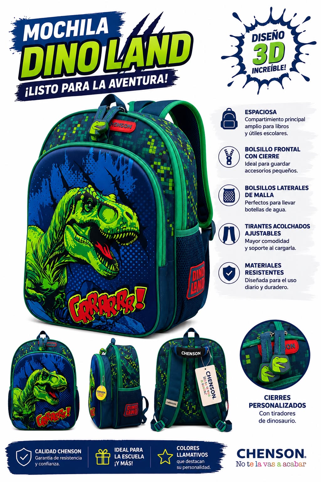 Mochila Dino Land