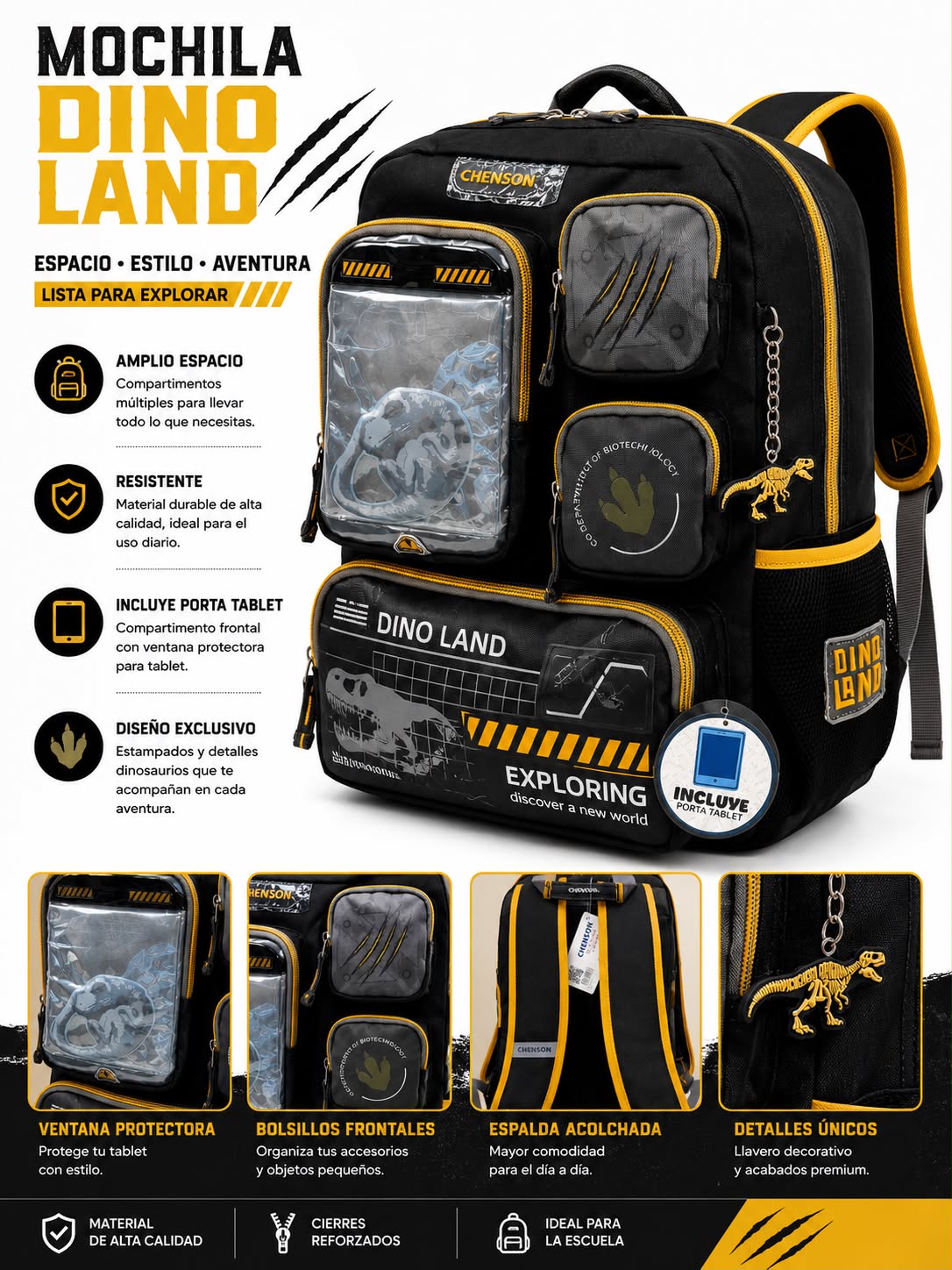 Mochila Dino Land