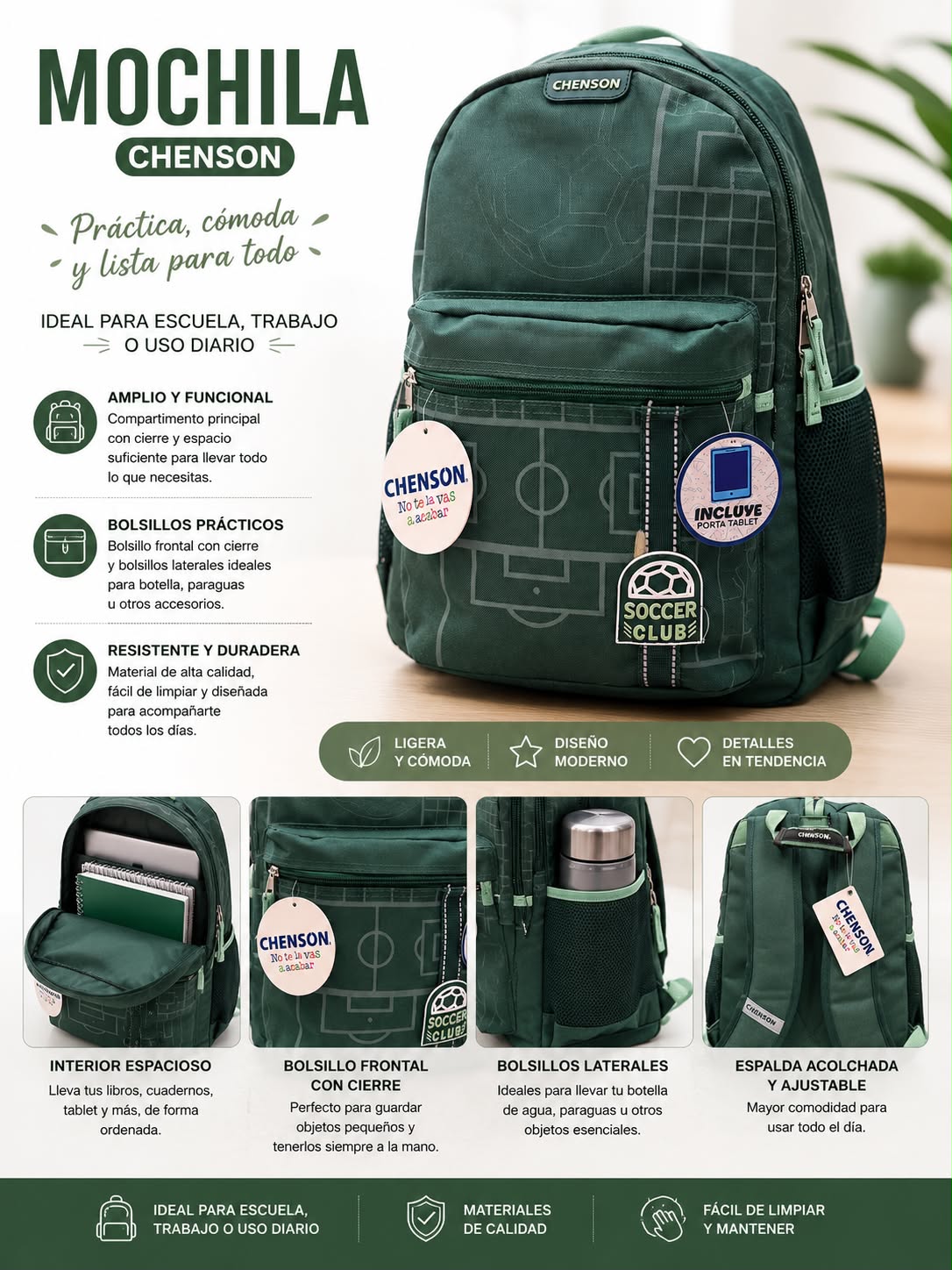 Mochila Chenson Soccer Club