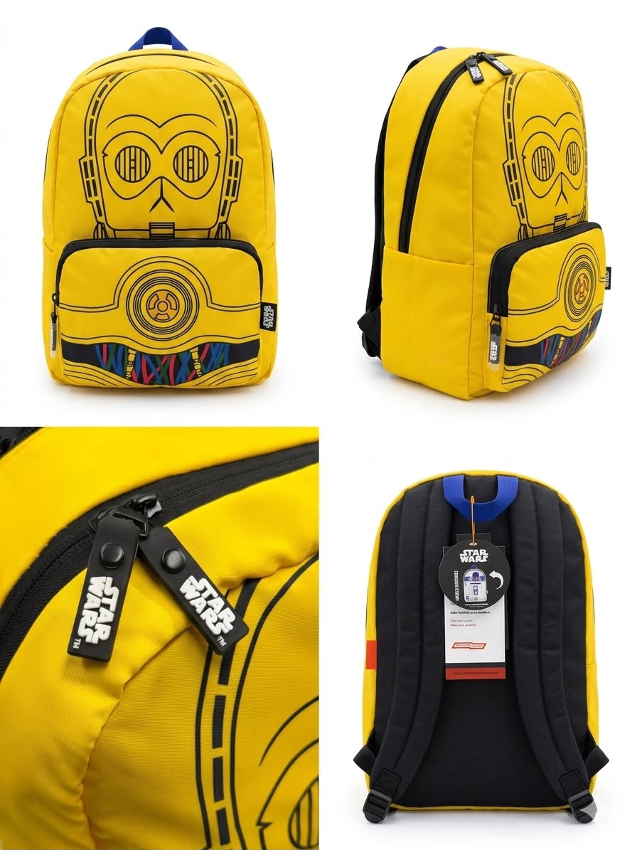 Mochila Doble Vista Star Wars – C-3PO y R2-D2