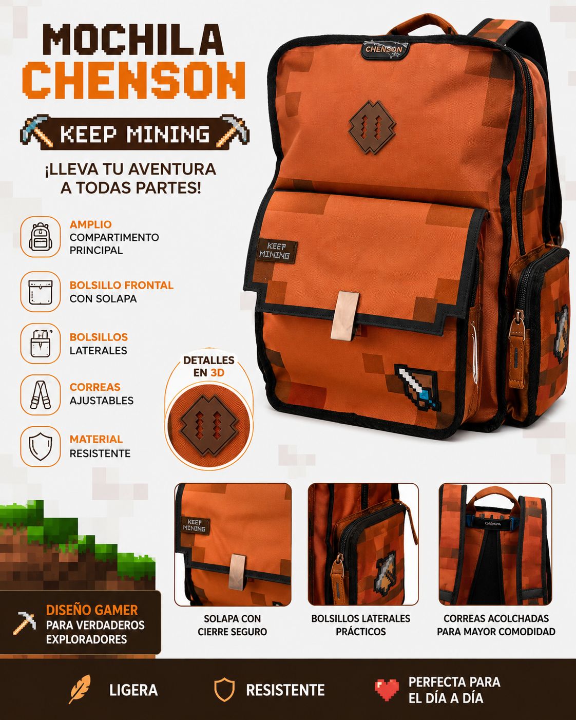 Mochila Chenson Keep Mining