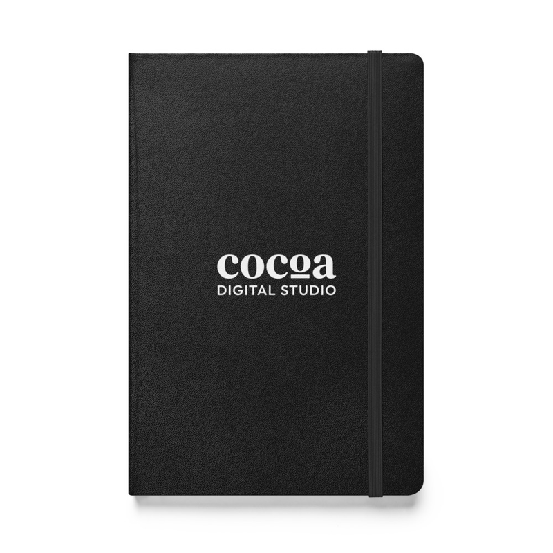 Hardcover bound notebook