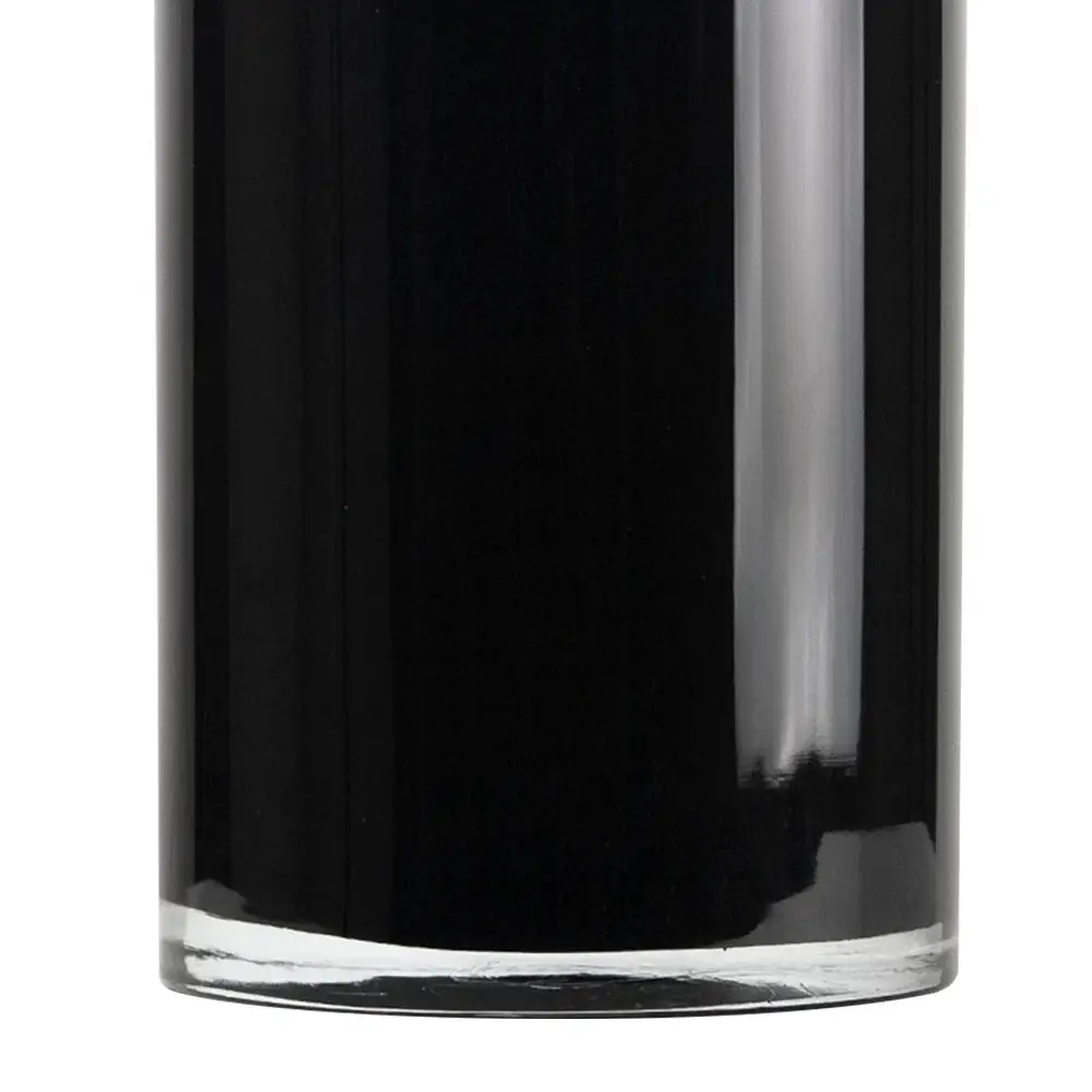 5" Top | Multi-Layered Black Glass Cylinder Vase, 5" Tall