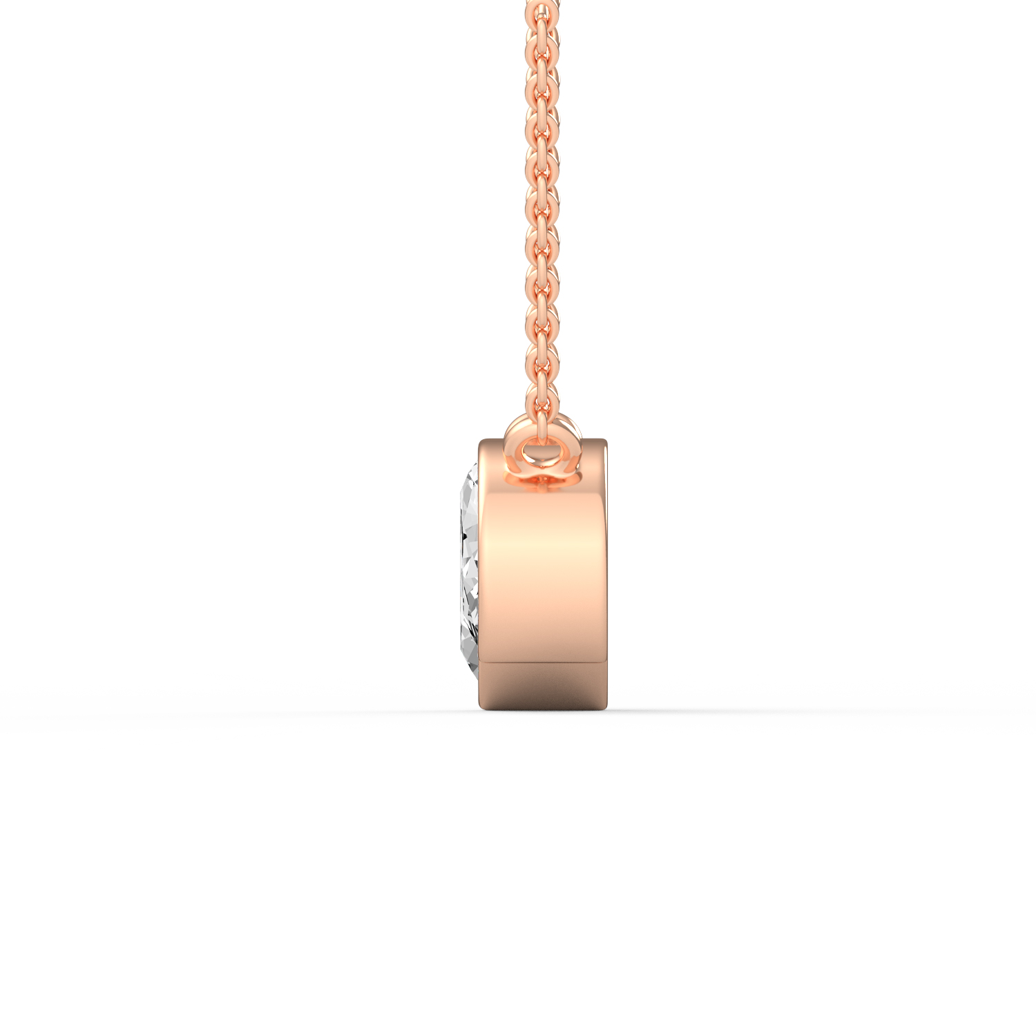 Rose Gold Diamond Duo Pendant