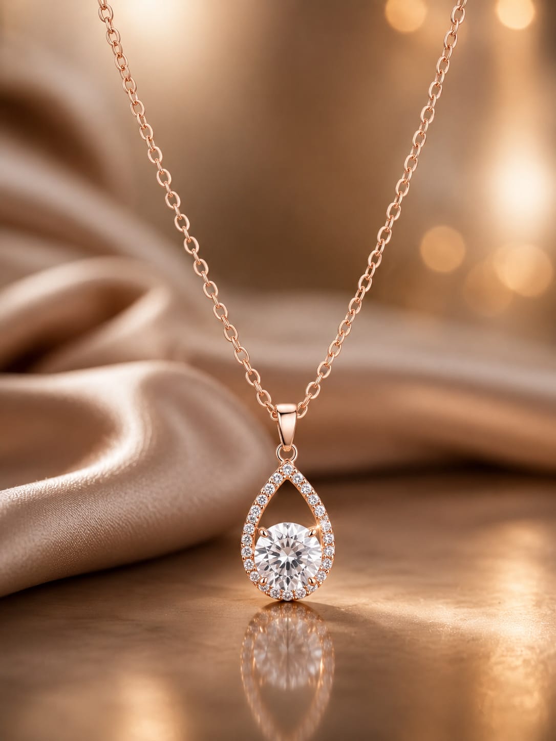 Elegant Teardrop Pendant Necklace