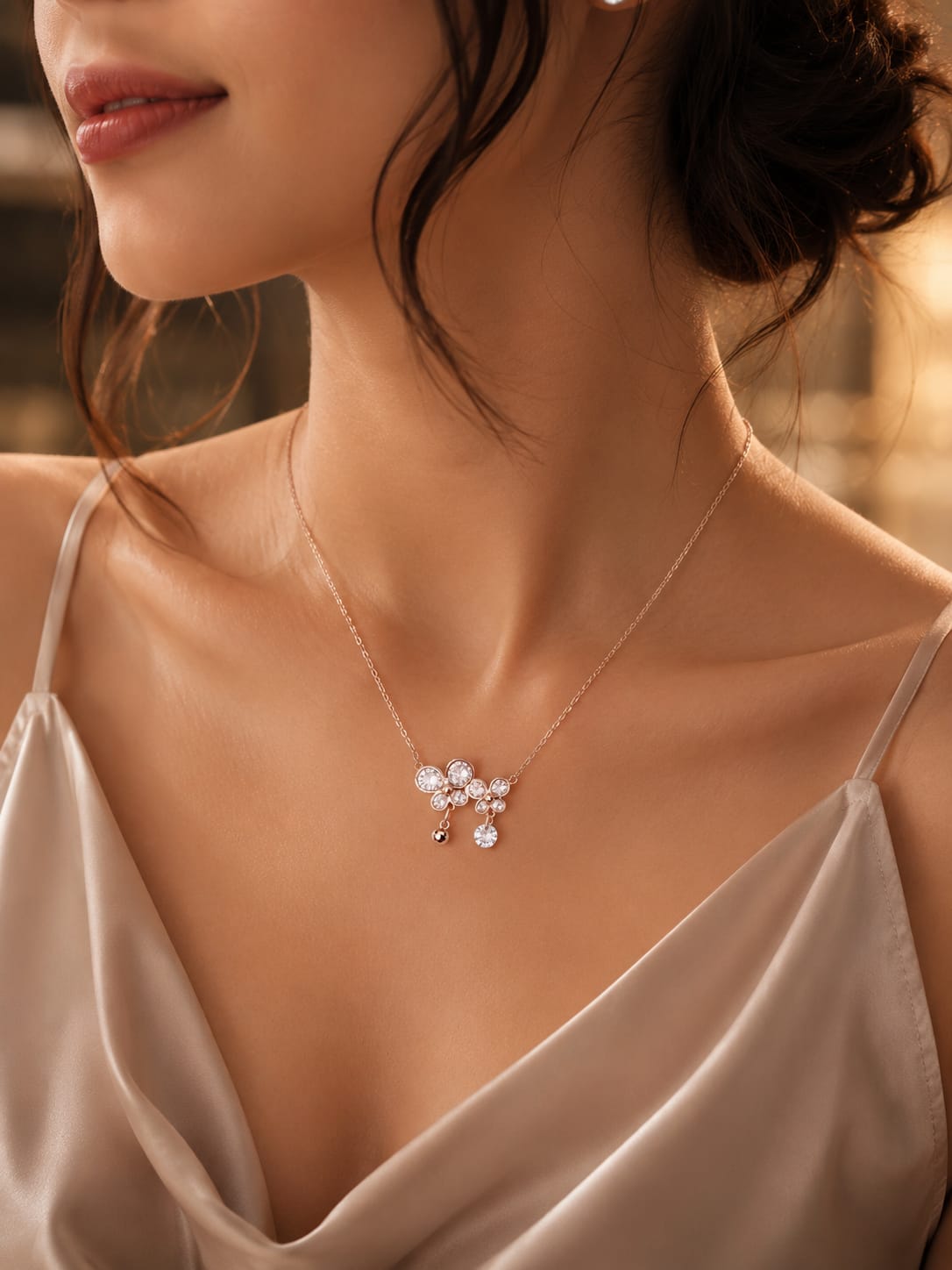 Elegant Crystal Pendant Necklace