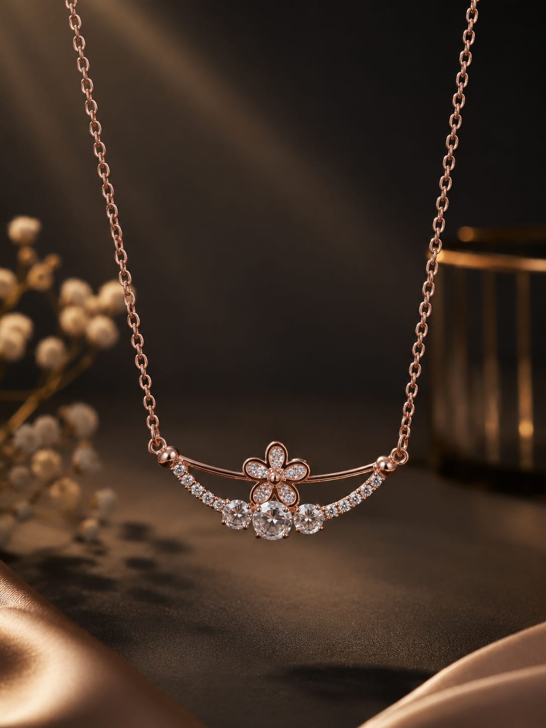 Elegant Crystal Pendant Necklace
