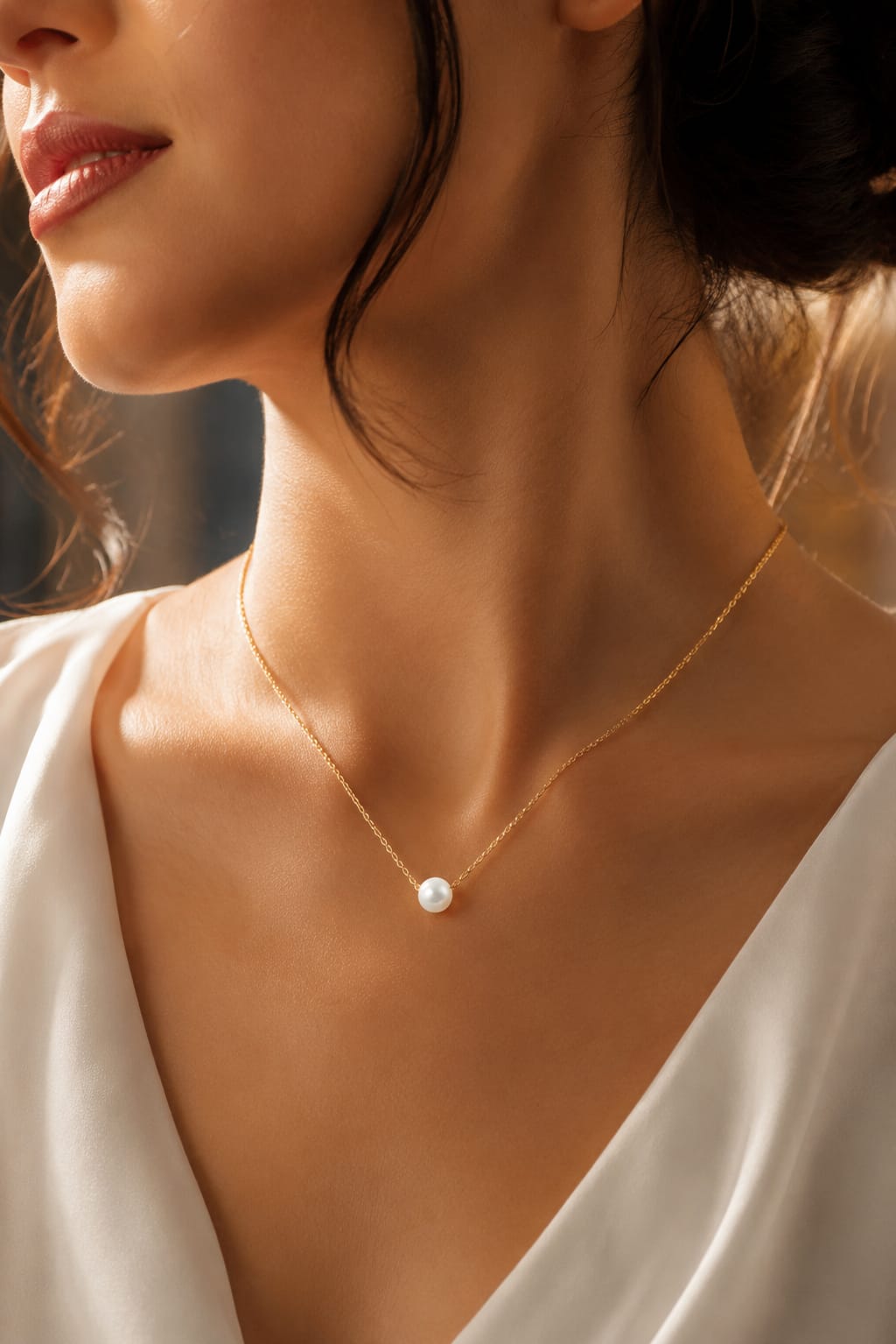 Classic Pearl Pendant Necklace