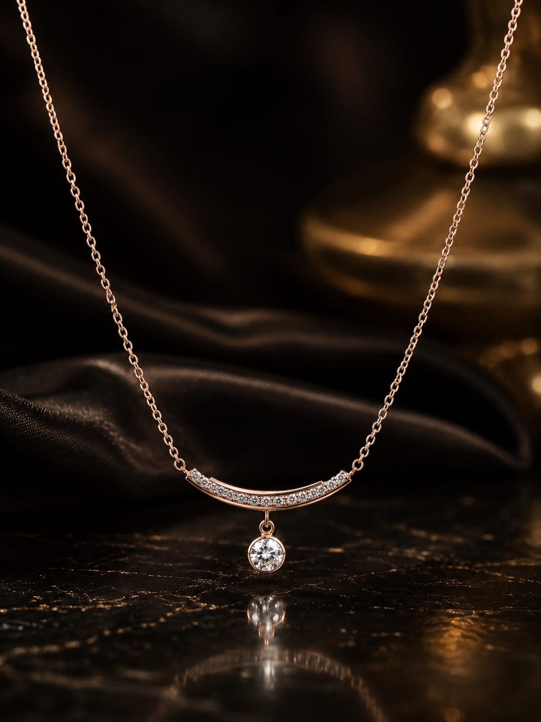 Elegant Gold-Plated Pendant Necklace