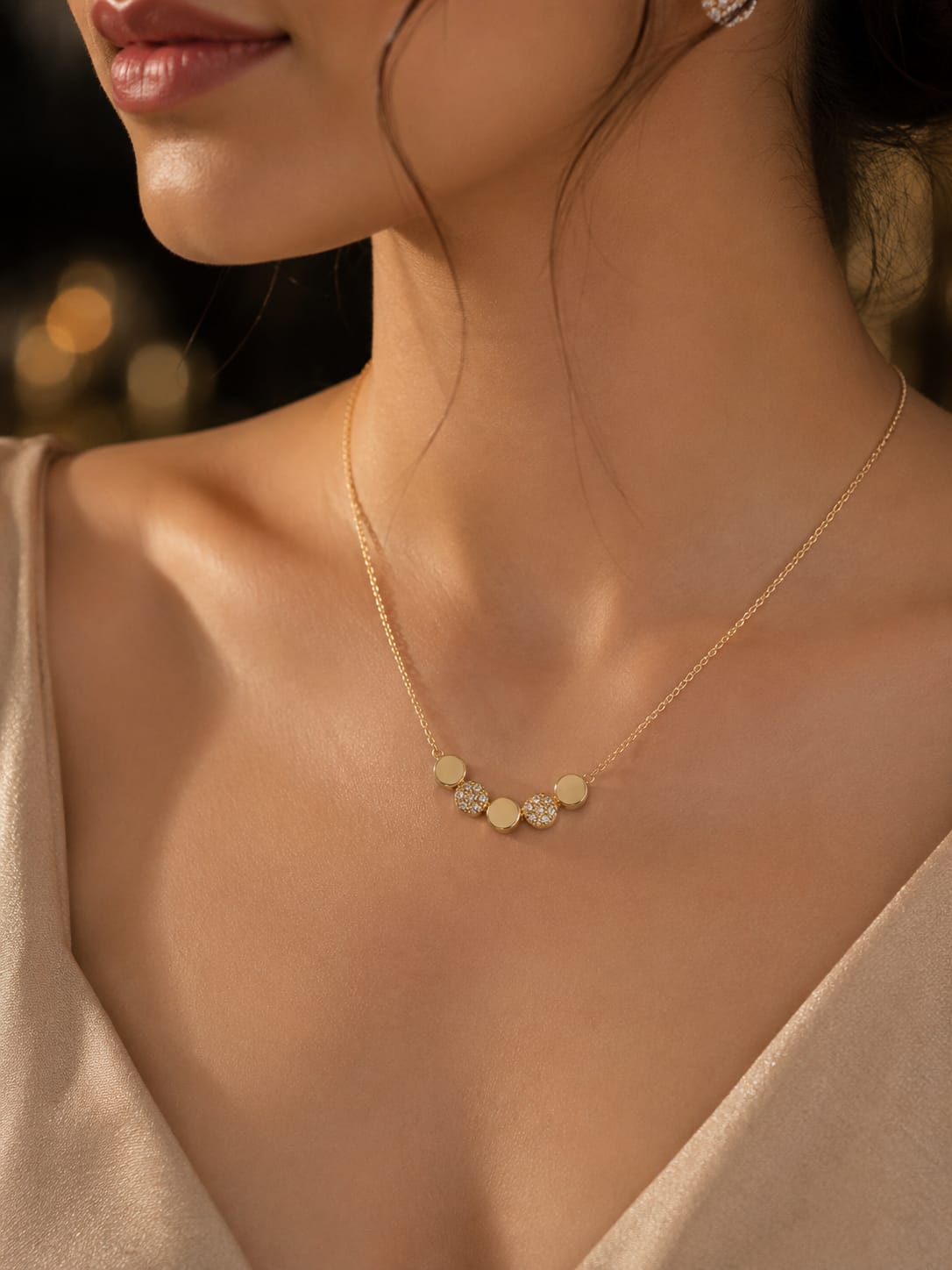 Elegant Gold Plated Necklace